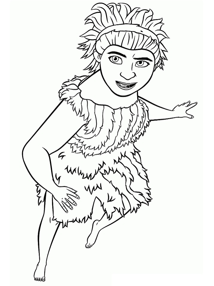 Dibujo de Ugga Crood para Colorear