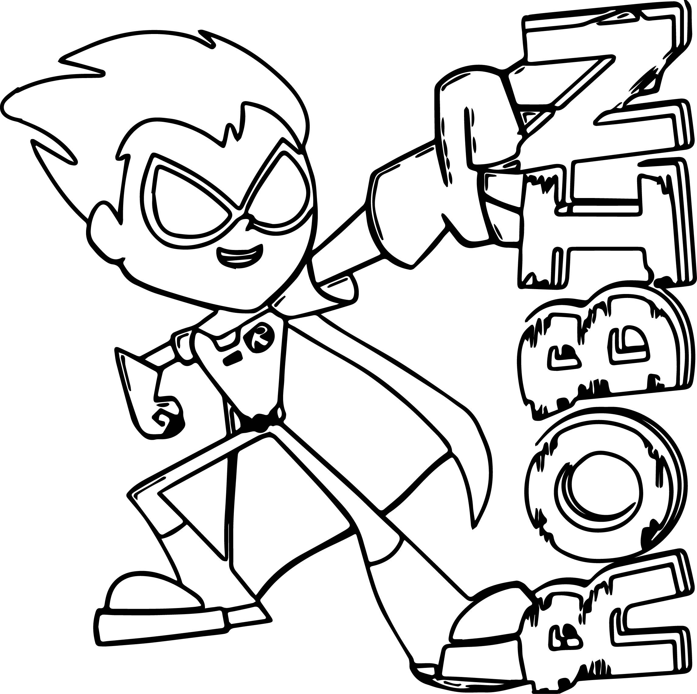 Dibujo de Fresco Robin para Colorear