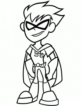 Dibujo de Robin Descuidado para Colorear