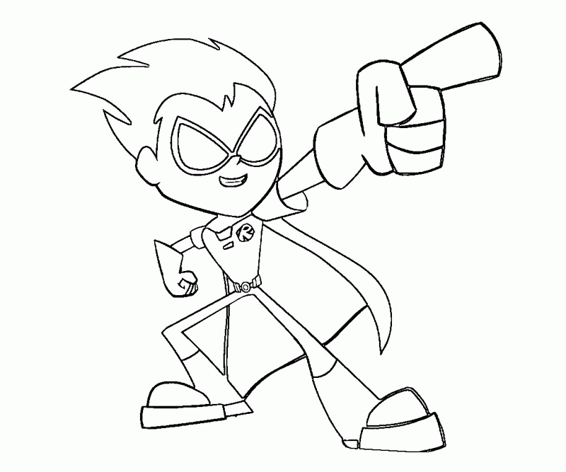 Dibujo de Robin Dinamico para Colorear