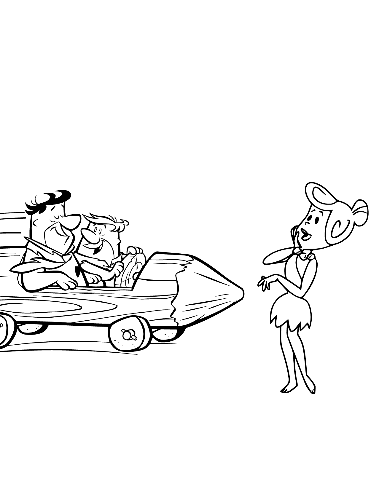 Dibujo de Flintstones 04 para Colorear