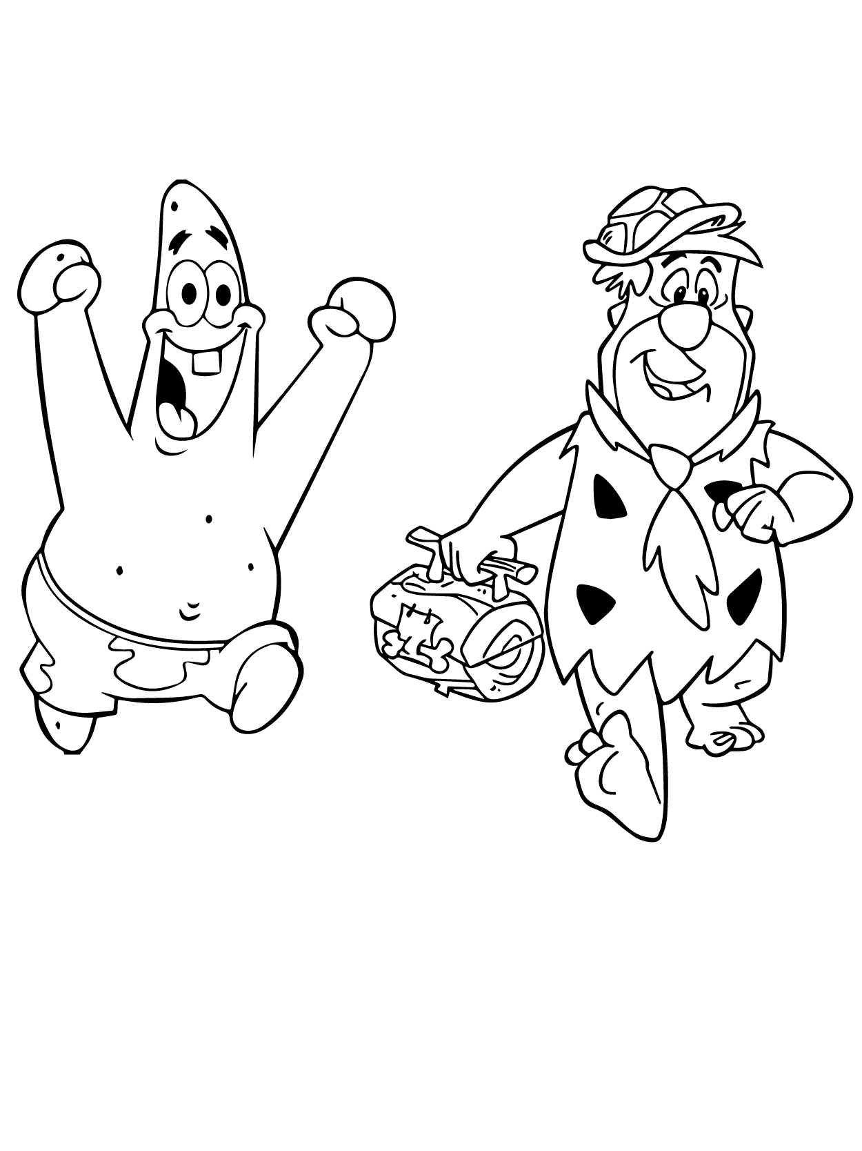 Dibujo de Flintstones 05 para Colorear