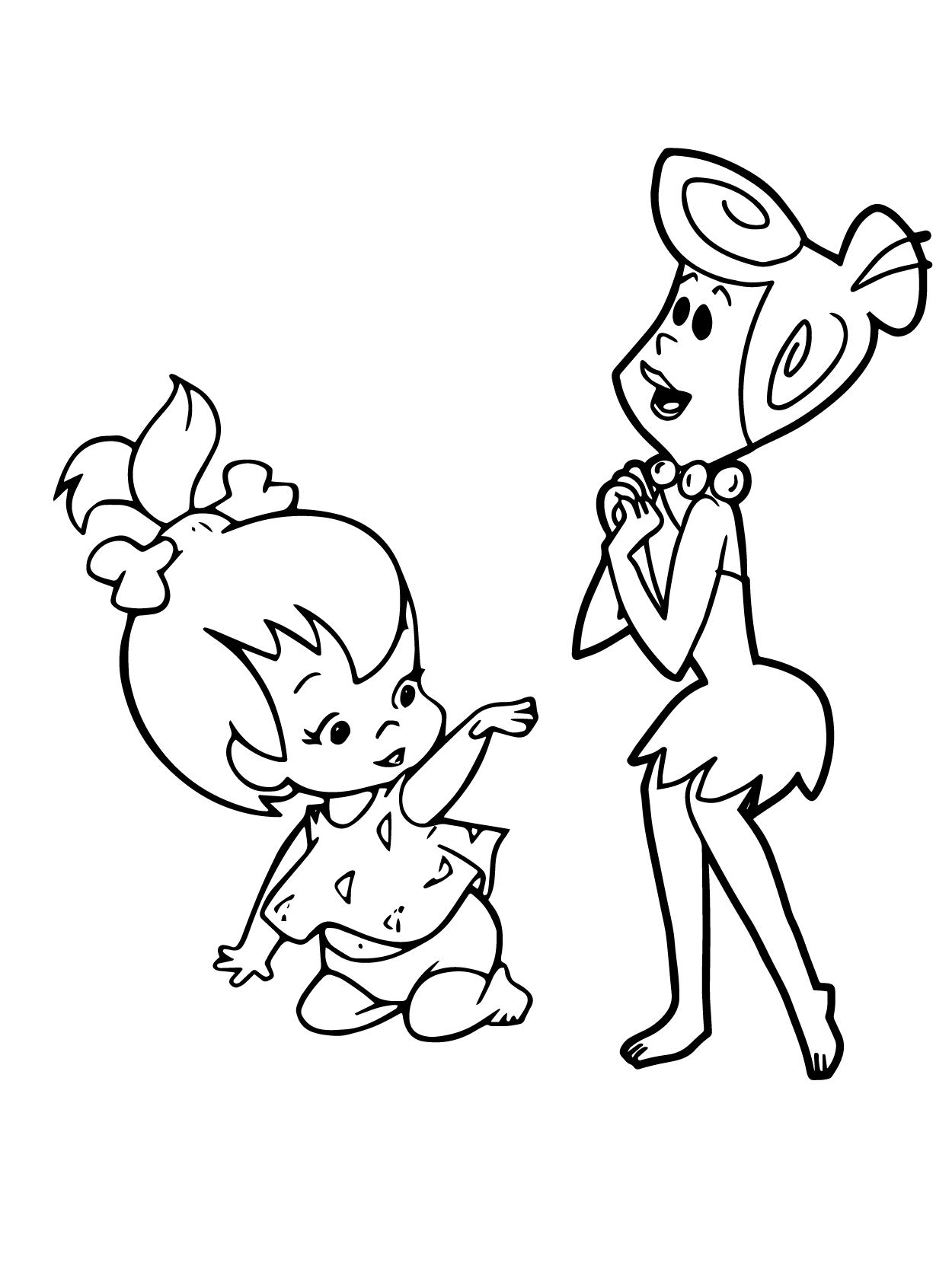 Dibujo de Flintstones 09 para Colorear