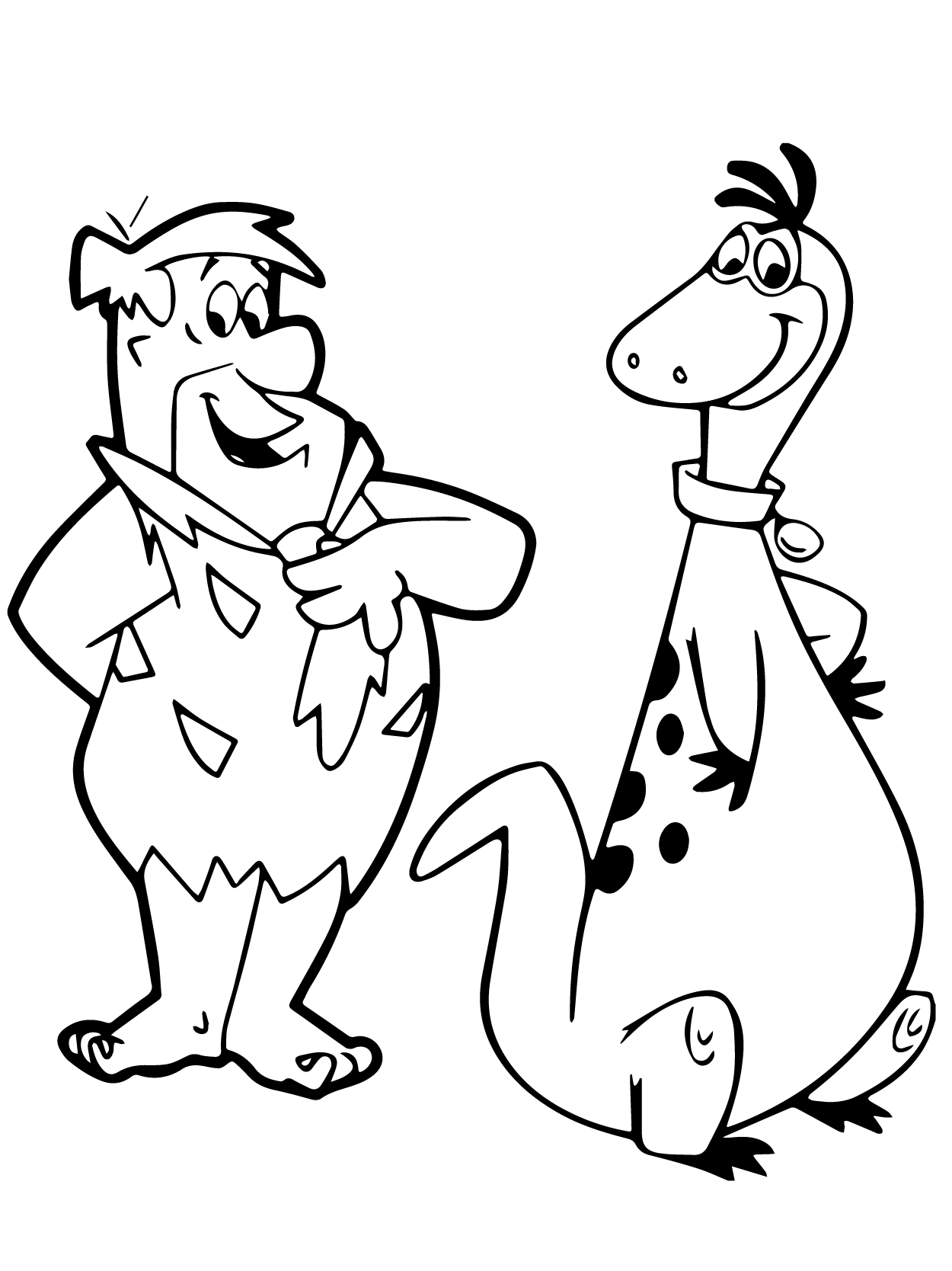 Dibujo de Flintstones 11 para Colorear