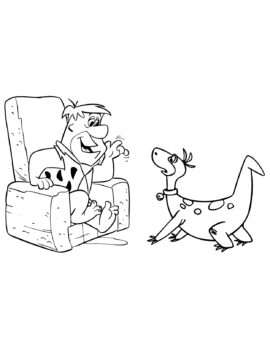 Dibujo de Flintstones 15 para Colorear