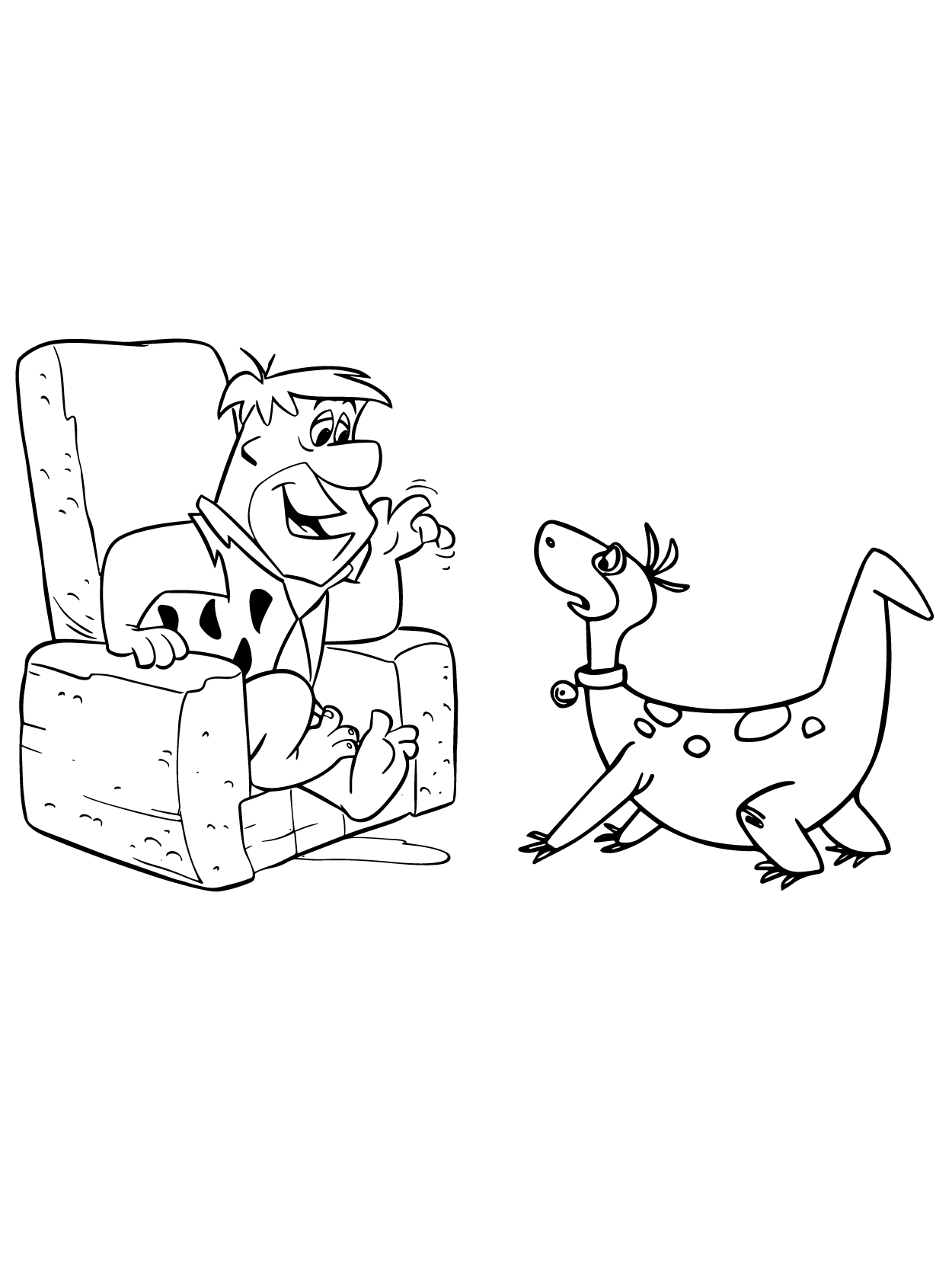 Dibujo de Flintstones 15 para Colorear