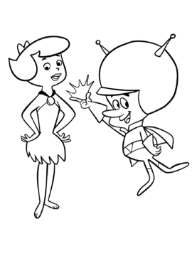 Dibujo de Flintstones 16 para Colorear