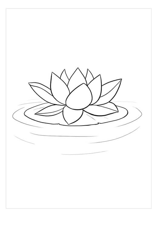 Dibujo de Flor de Loto Zen para Colorear