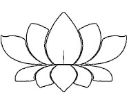 Dibujo de Vector de Loto para Colorear