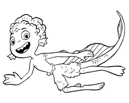 Dibujo de Luca Paguro para Colorear