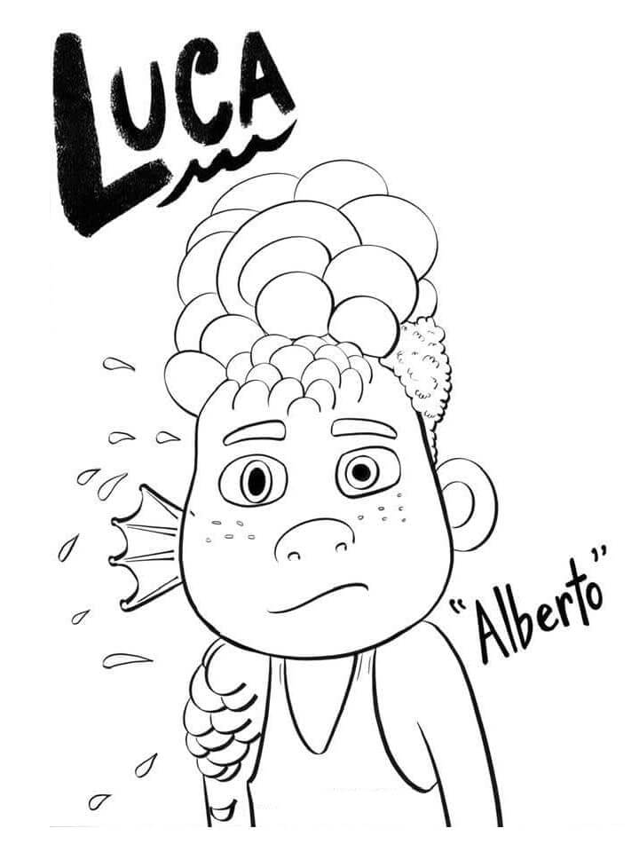 Dibujo de Alberto de Luca para Colorear