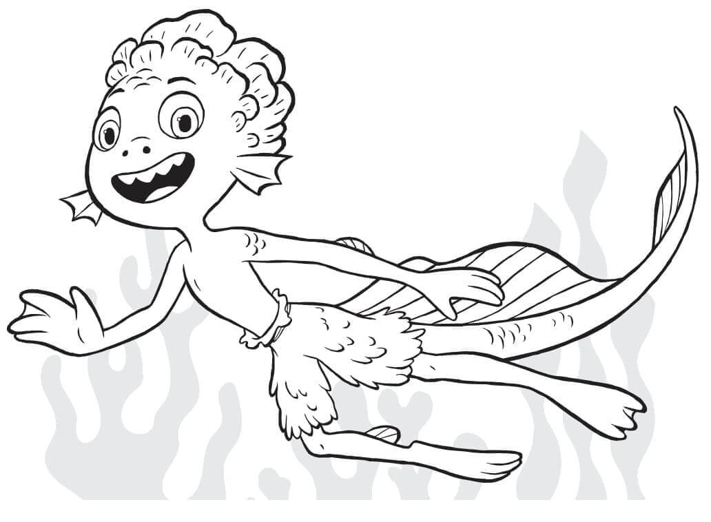 Dibujo de Feliz Luca para Colorear