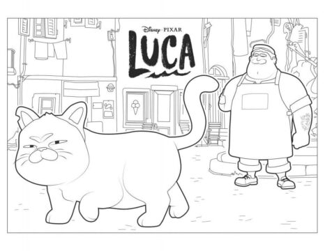 Dibujo de Maquiavelo y Massimo para Colorear