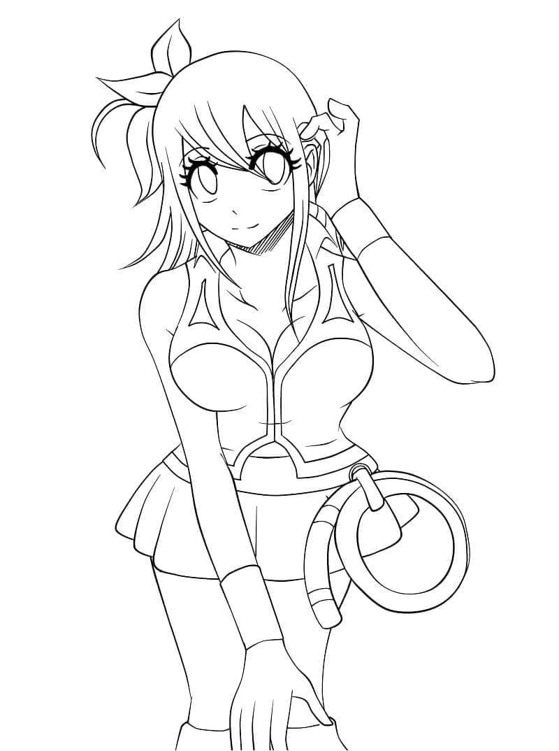 Dibujo de La Encantadora Lucy Heartfilia para Colorear