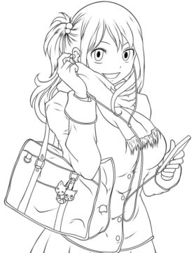 Dibujo de Moda Lucy Heartfilia para Colorear