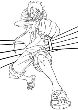 Dibujo de Ufy Gomu Gomu No Pi Syl para Colorear