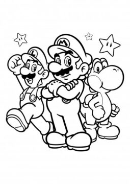 Dibujo de Luigi y Amigos para Colorear