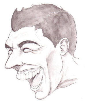 Dibujo de Luis Suarez Gracioso Estupido para Colorear