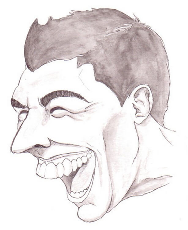 Dibujo de Luis Suarez Gracioso Estupido para Colorear