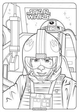 Dibujo de Luke Skywalker 1 para Colorear