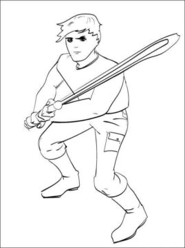 Dibujo de Luke Skywalker Dibujo para Colorear