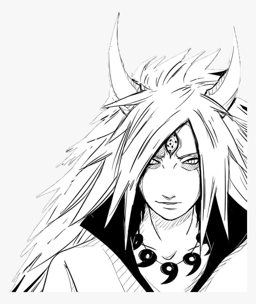 Dibujo de Jinchuriki Madara para Colorear