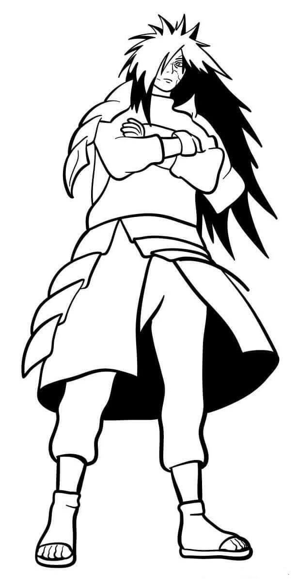 Dibujo de Madara Guapo para Colorear