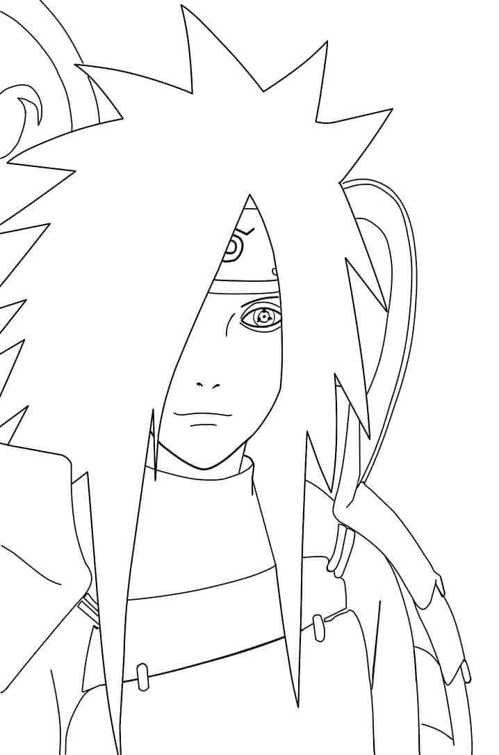 Dibujo de Sharingan Madara para Colorear
