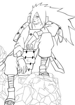 Dibujo de Madara Uchiha para Colorear