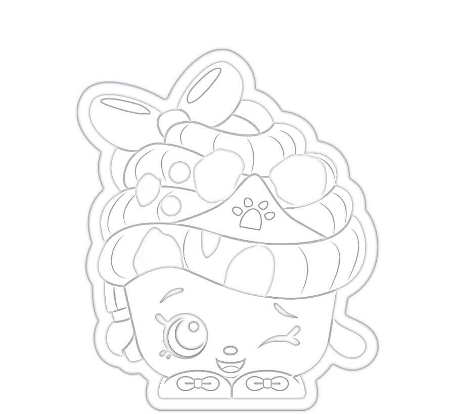 Dibujo de Magdalena Reina Shopkin para Colorear
