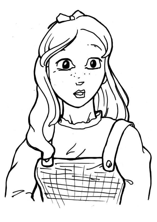 Dibujo de Dorothy Gale para Colorear