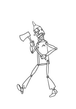 Dibujo de El Hombre de Hojalata para Colorear