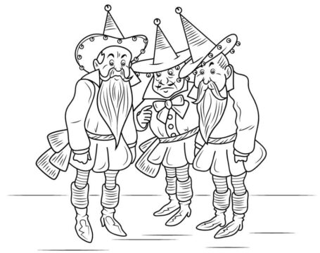 Dibujo de Mago de Oz Munchkins para Colorear