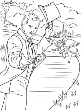 Dibujo de Oz el Grande y Poderoso para Colorear