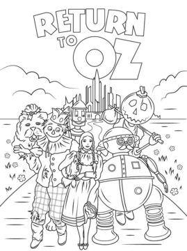 Dibujo de Regreso a Oz para Colorear