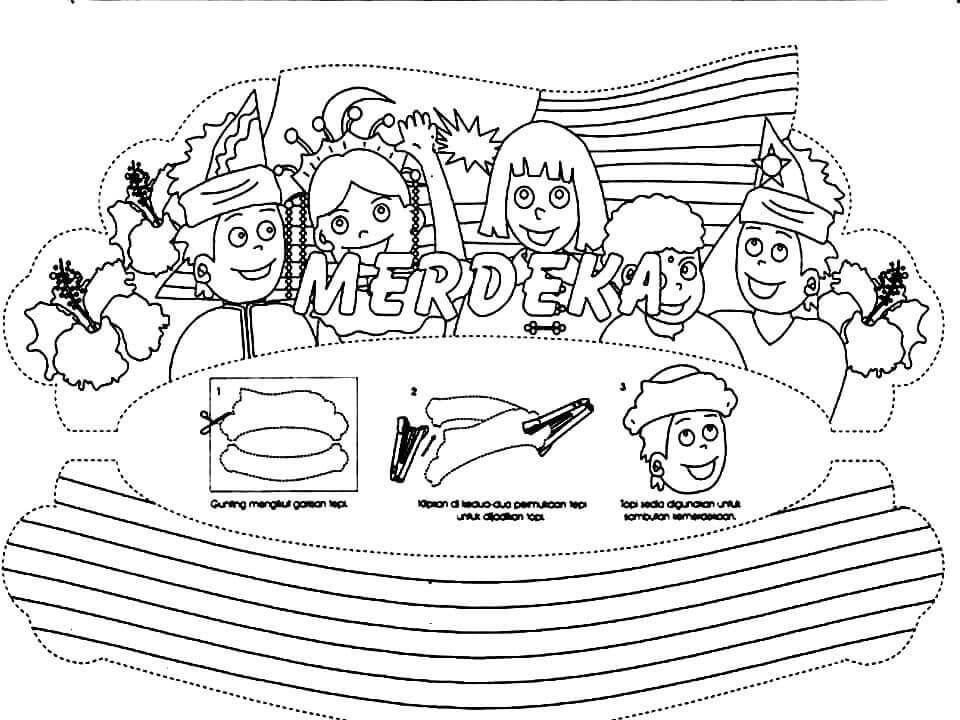 Dibujo de Malasia 4 para Colorear