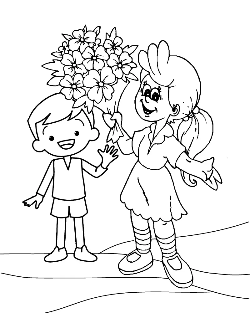 Dibujo de Imgi 11 Cute Mom And Baby Coloring Pagepng para Colorear