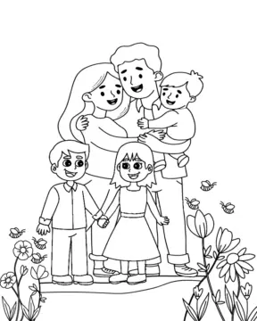 Dibujo de Imgi 13 Free Happy Family Coloring Pagepng para Colorear