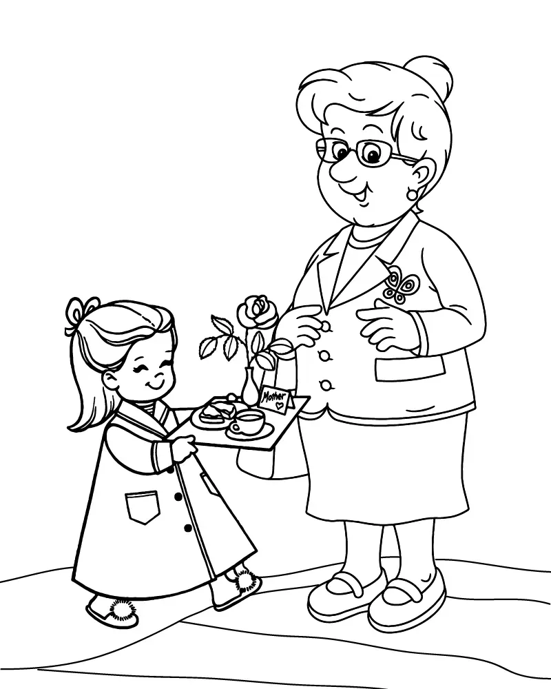 Dibujo de Imgi 17 Sweetest Mom Coloring Sheetpng para Colorear