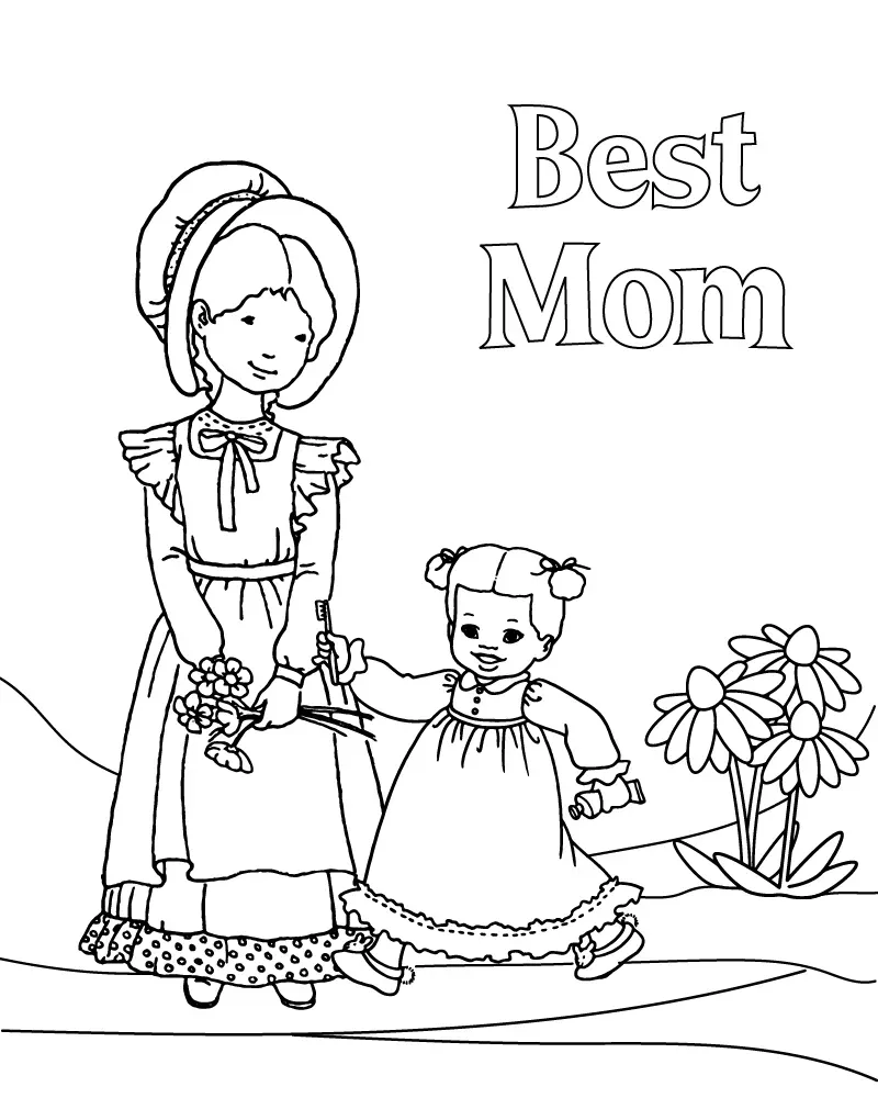 Dibujo de Imgi 6 Mothers Day Art Page For Coloringpng para Colorear