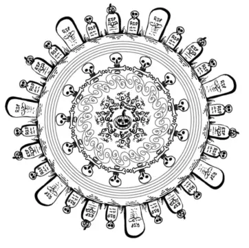Dibujo de Halloween Mandala 10 Coloring Page para Colorear