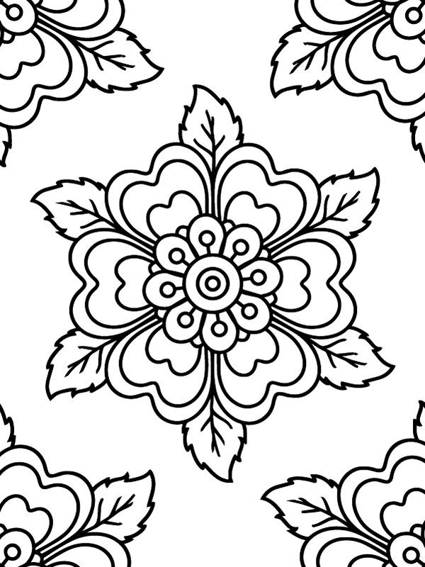 Dibujo de Coloring Bliss With Mandalas For Kids Coloring Page para Colorear