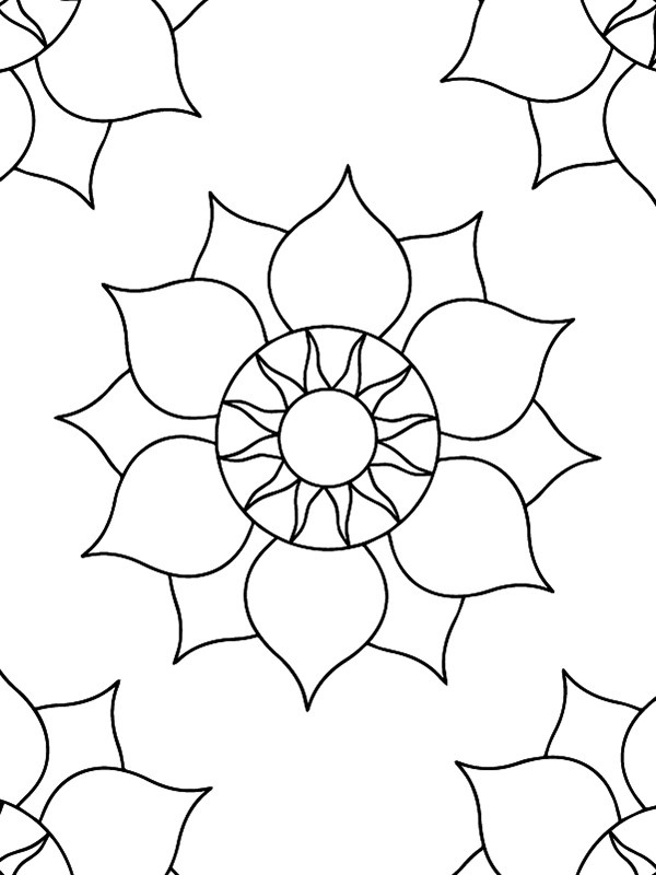 Dibujo de Discover Joy In Coloring With Mandala Art For Kids para Colorear