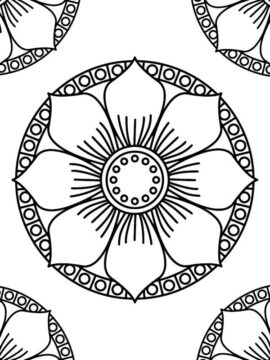 Dibujo de Free Mandala Illustrations For Creative Fun 2 para Colorear