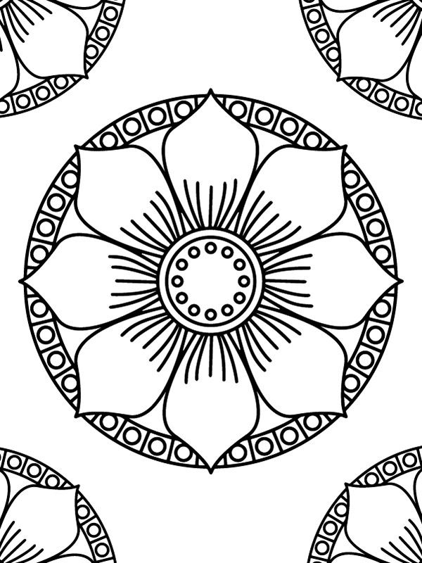 Dibujo de Free Mandala Illustrations For Creative Fun 2 para Colorear