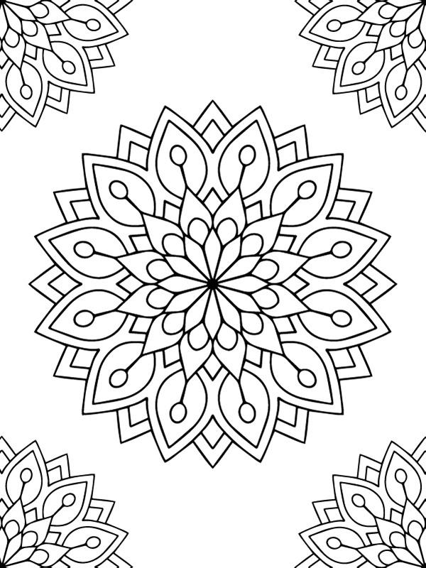 Dibujo de Free Mandala Illustrations For Creative Fun para Colorear