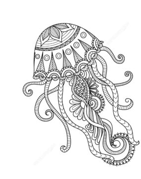 Dibujo de Medusas Hermosas para Colorear
