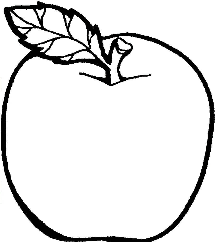 Dibujo de Básico de Manzana para Colorear