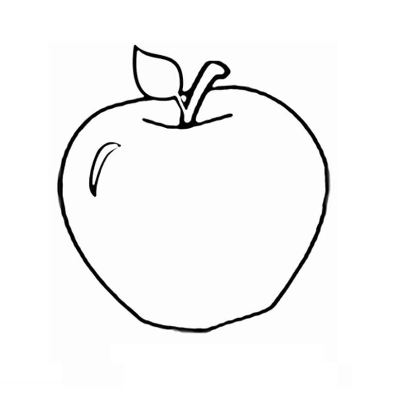 Dibujo de Manzana para Colorear