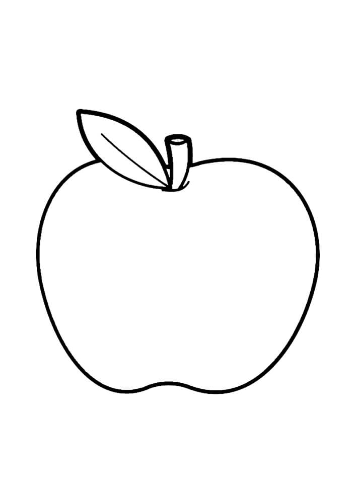 Dibujo de Impresionante Manzana para Colorear